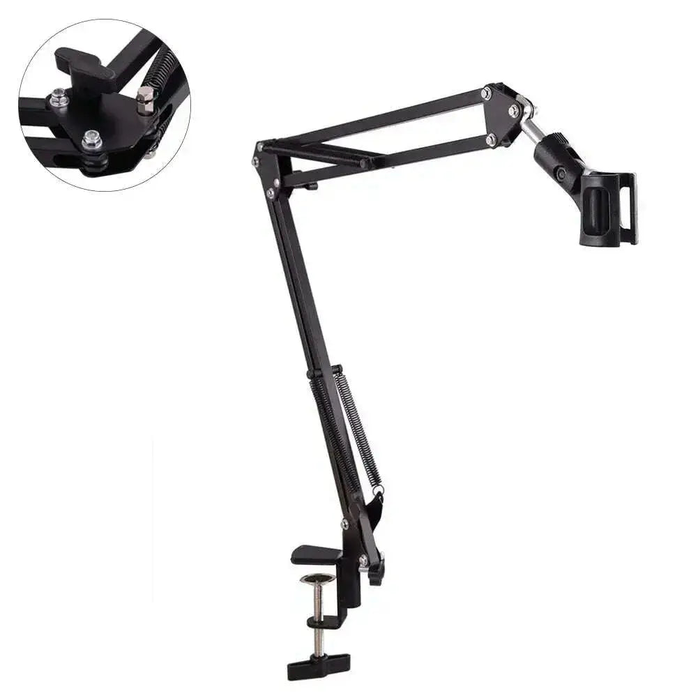 Professional-Studio-Recording-Professional-Clamp-Adjustable-Table-Mounting-Microphone-Arm-Stand-Broadcasting-Scissor-Arm-Holder-GreatEagleInc-334219675