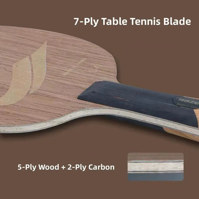 Professional Table Tennis Racket Base 7-Ply Wood Table Tennis Bat Board Paddle Ping Pong Blade Bottom Plate FL / CS Hanlde