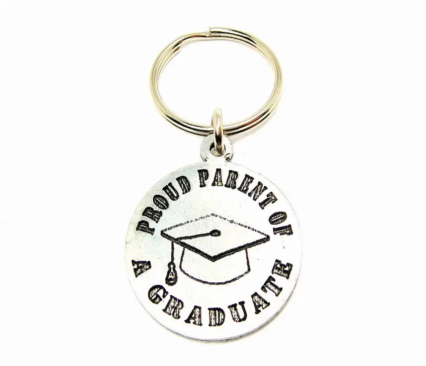 Proud Parent of A Graduate Key Chain Chico Charms