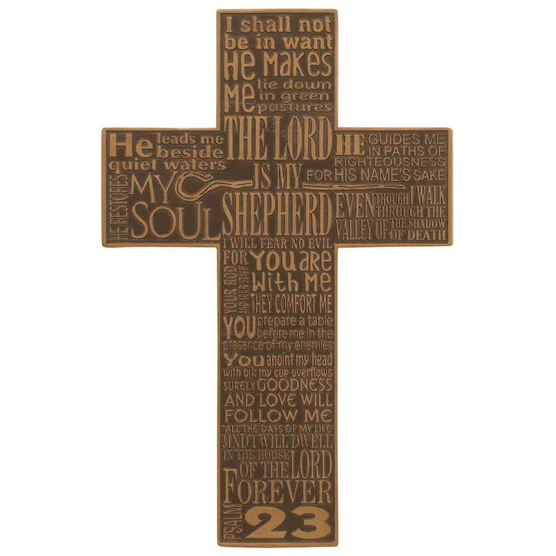 Psalm 23 Wall Cross Resin Dicksons Inc