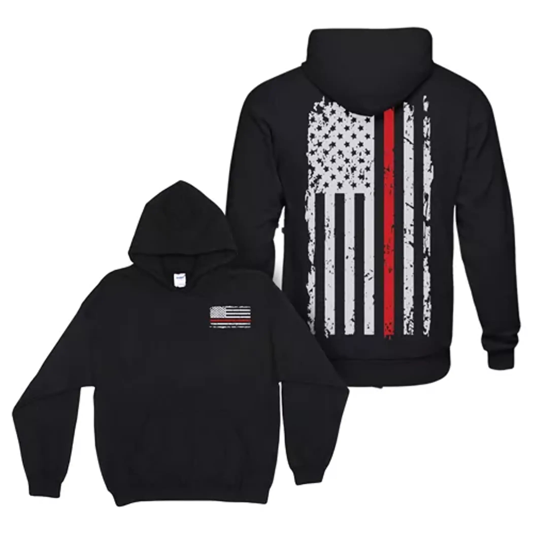 Pullover/Hooded Vintage Red Line Black Fox Outdoor