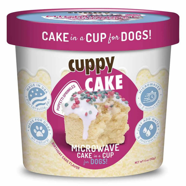 Puppy Cake Cuppy Cake Birthday Cake Flavor with Pupfetti Sprinkles 4oz Puppy Cake