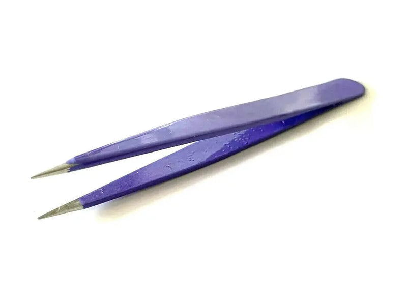 Purple Eyebrow Hair Removal Tweezers Pointed Tip Hashir Products