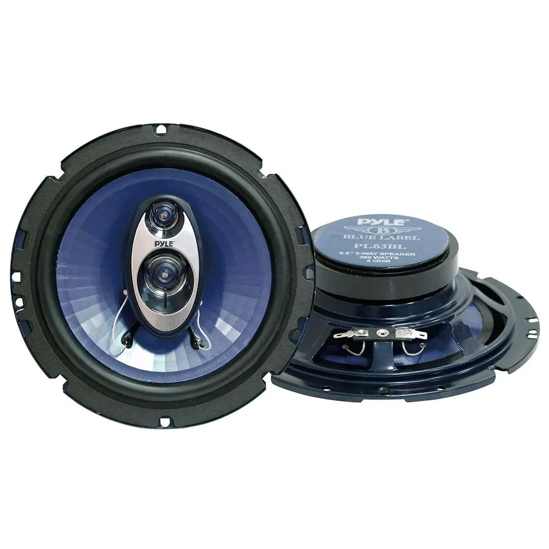 Pyle 6.5" 3-way Speakers - Blue Label Series Pyle