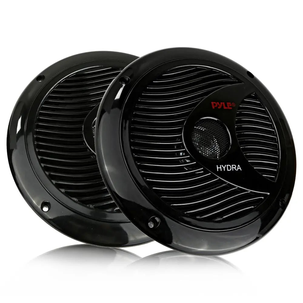 Pyle Marine 6.5” Dual Cone Speakers (black) Pyle
