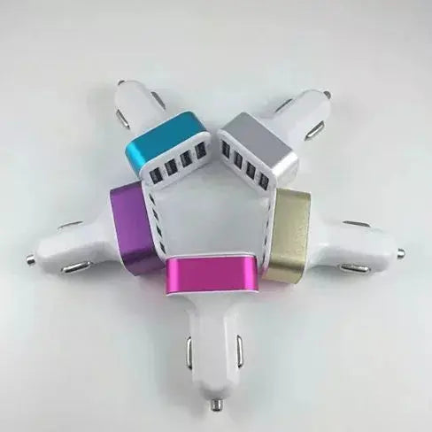 QUAD PORTS USB Car Adapter and Charger Vista Shops