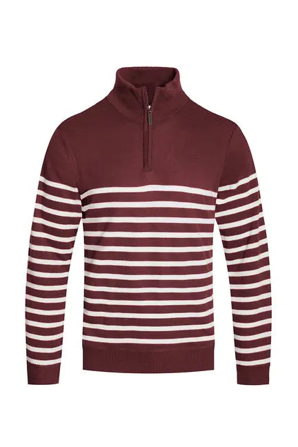 QUARTER ZIP STRIPE PULLOVER WEIV