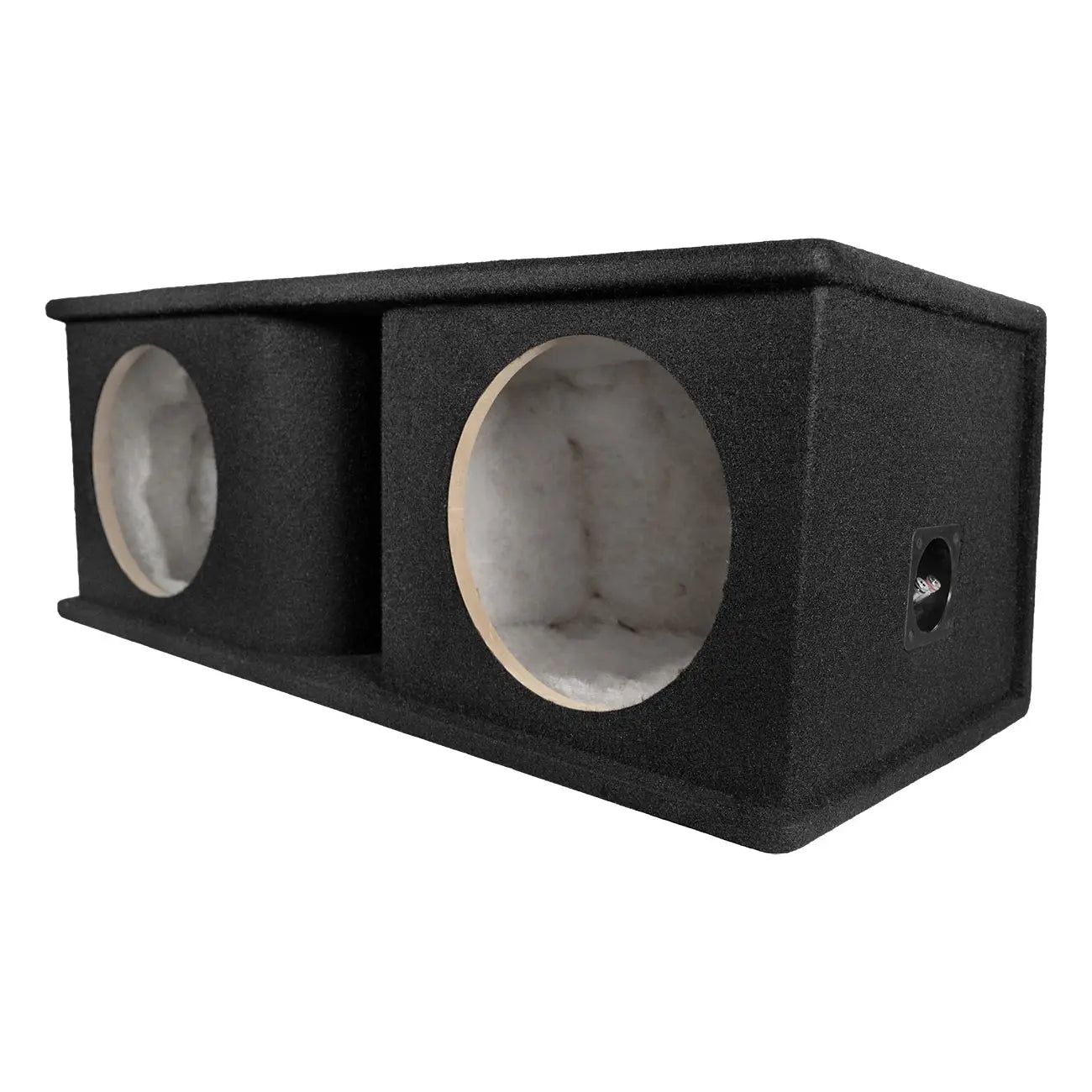 Qpower Dual 10″ Curved Vent Port Empty Woofer Enclosure Qpower