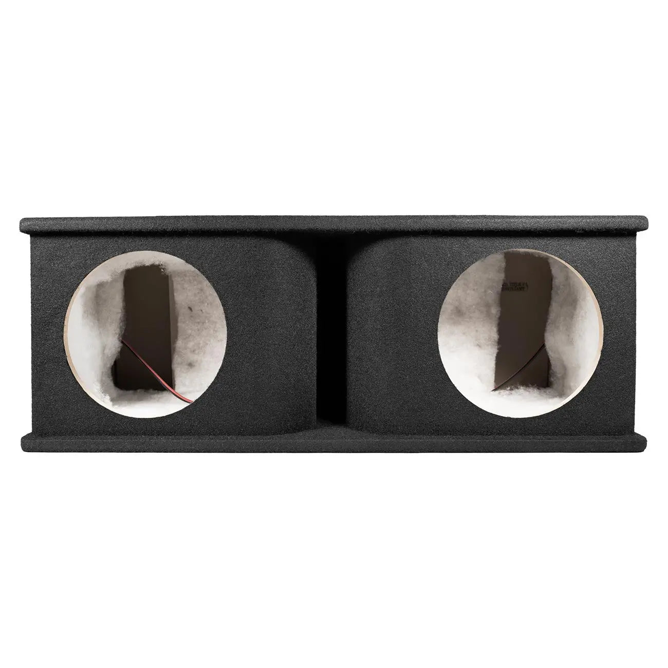 Qpower Dual 10″ Curved Vent Port Empty Woofer Enclosure Qpower
