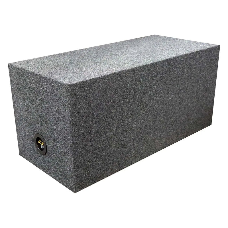 Qpower Dual 10" Sealed Heavy Duty Square Empty Woofer Box Qpower