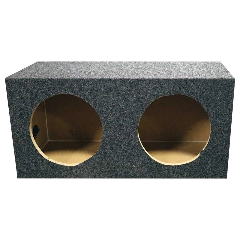 Qpower Dual 10" Sealed Heavy Duty Square Empty Woofer Box Qpower