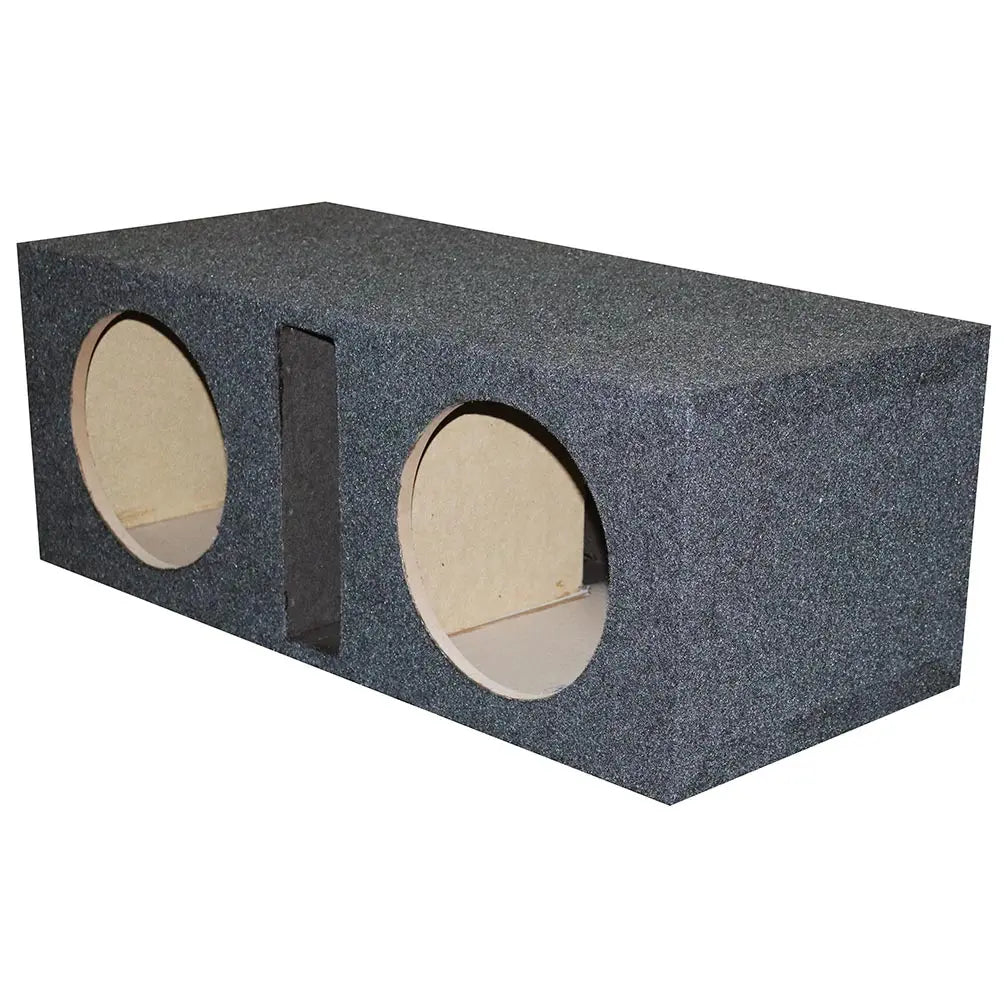 Qpower Dual 10" Slot-ported Empty Woofer Enclosure Qpower