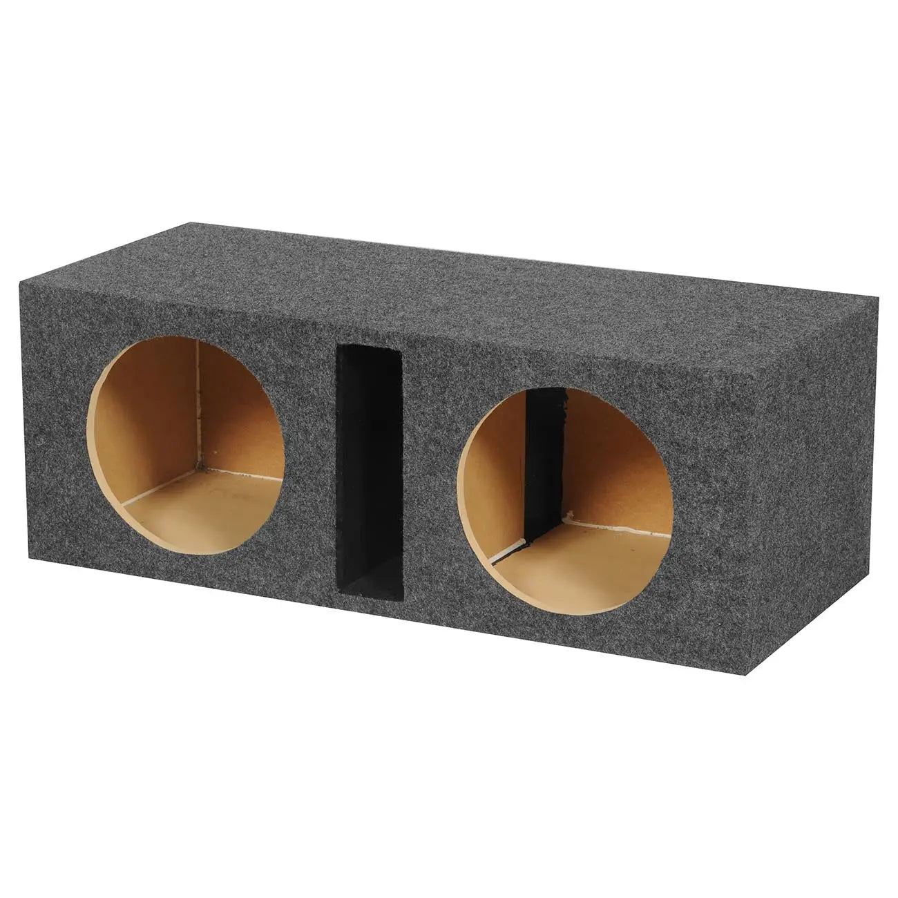 Qpower Dual 10" Slot-ported Empty Woofer Enclosure Qpower