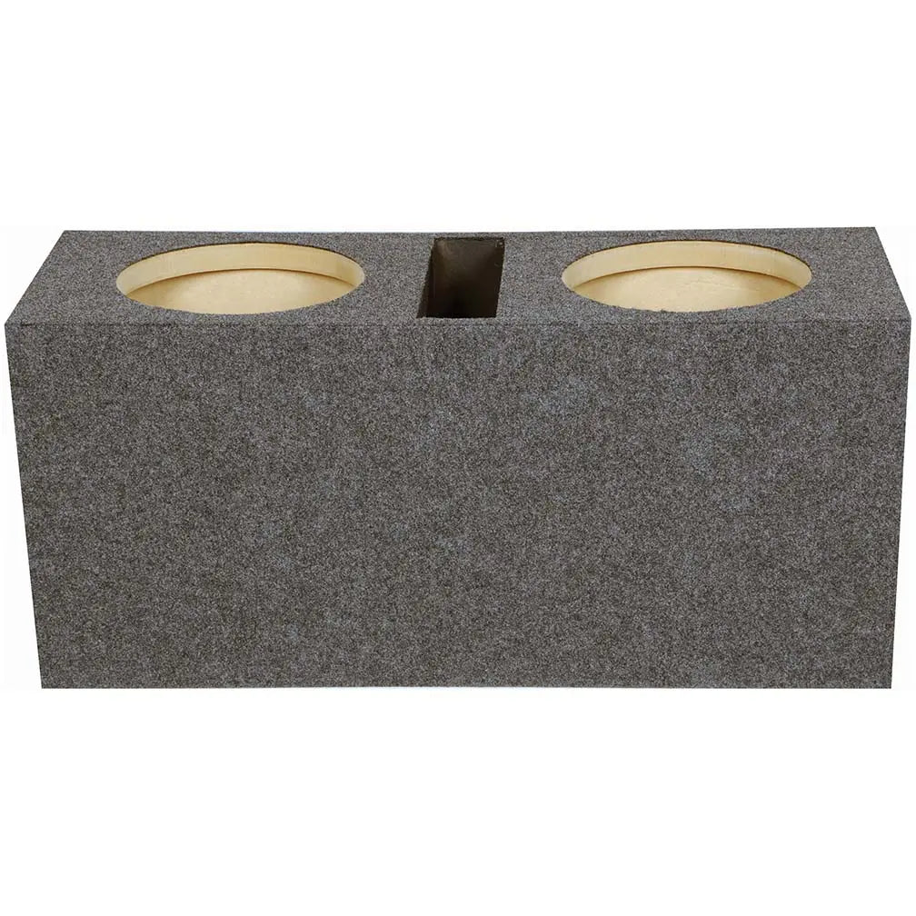 Qpower Dual 10" Slot-ported Heavy Duty Empty Woofer Box Qpower