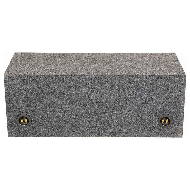 Qpower Dual 10" Slot-ported Heavy Duty Empty Woofer Box Qpower