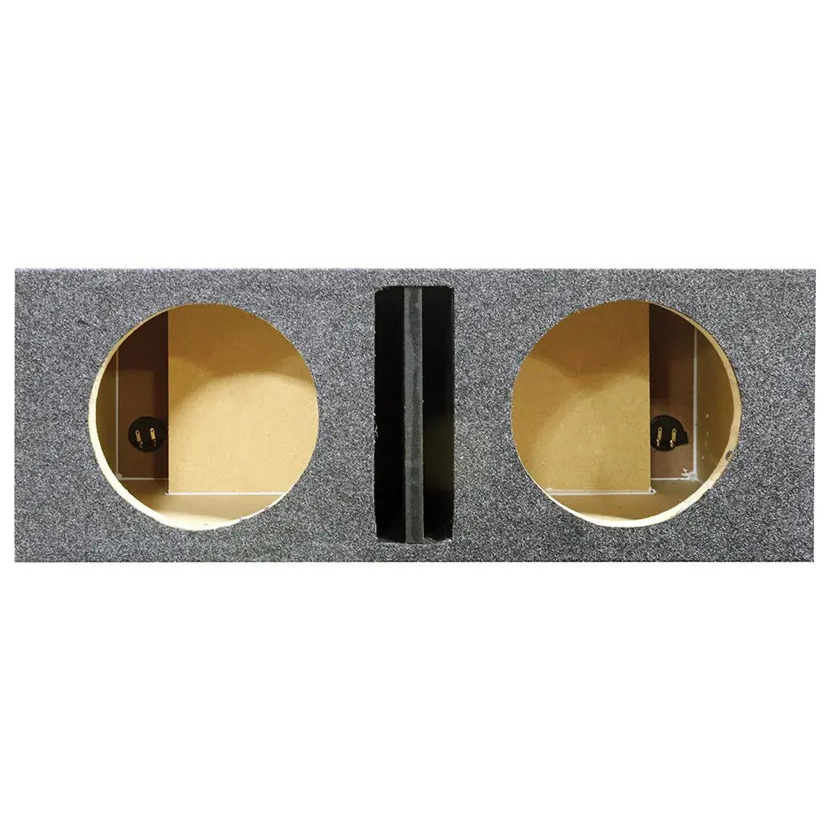 Qpower Dual 12" Ported Heavy Duty Enclosure With Divider Qpower