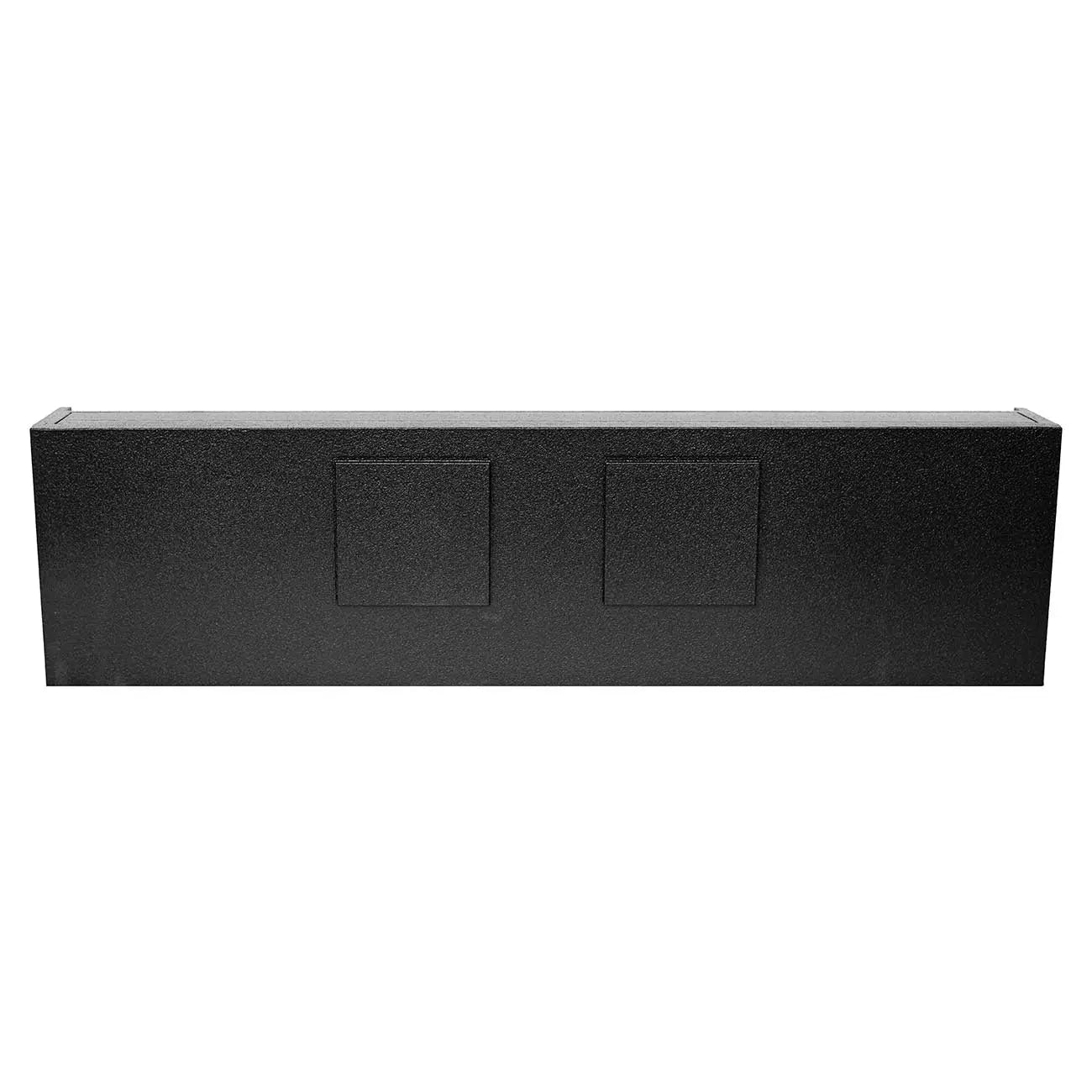 Qpower Dual 12" Sealed Empty Woofer Enclosure - Ford '09-'26 F-150 Super Crew'17-'26 Ford F-250/350 Qpower