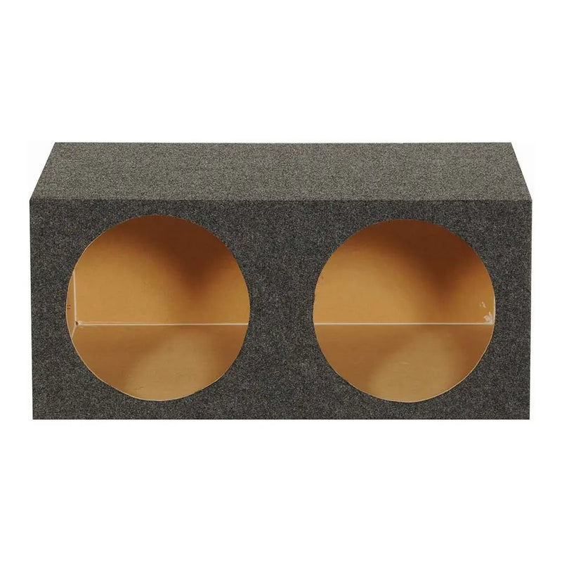 Qpower Dual 12″ Sealed Heavy Duty Angled Empty Woofer Box Qpower