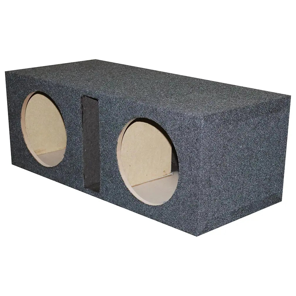 Qpower Dual 12" Slot-ported Empty Woofer Enclosure Qpower