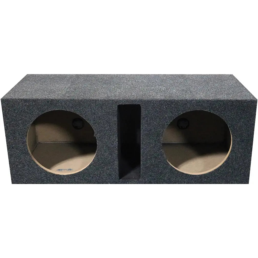 Qpower Dual 12" Slot-ported Empty Woofer Enclosure Qpower