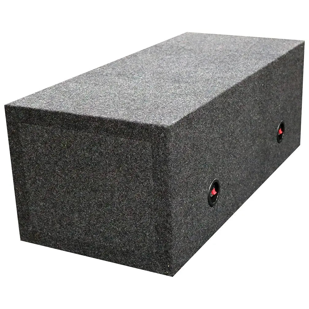 Qpower Dual 12" Slot-ported Empty Woofer Enclosure Qpower
