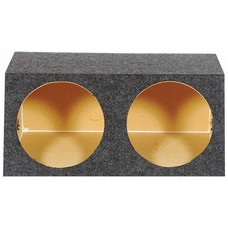 Qpower Dual 15" Sealed Heavy Duty Angled Empty Woofer Box Qpower