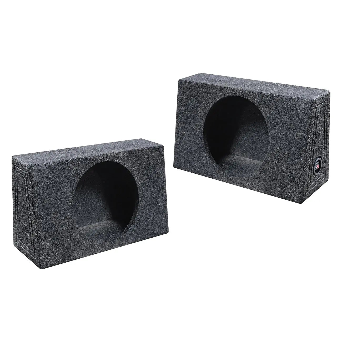 Qpower Qbomb Single 12" Empty Woofer Box Mounts Behind Seat Qpower