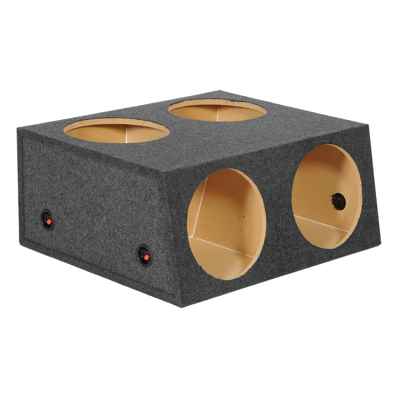 Qpower Quad 12" Sealed Empty Angled Front Woofer Enclosure Qpower