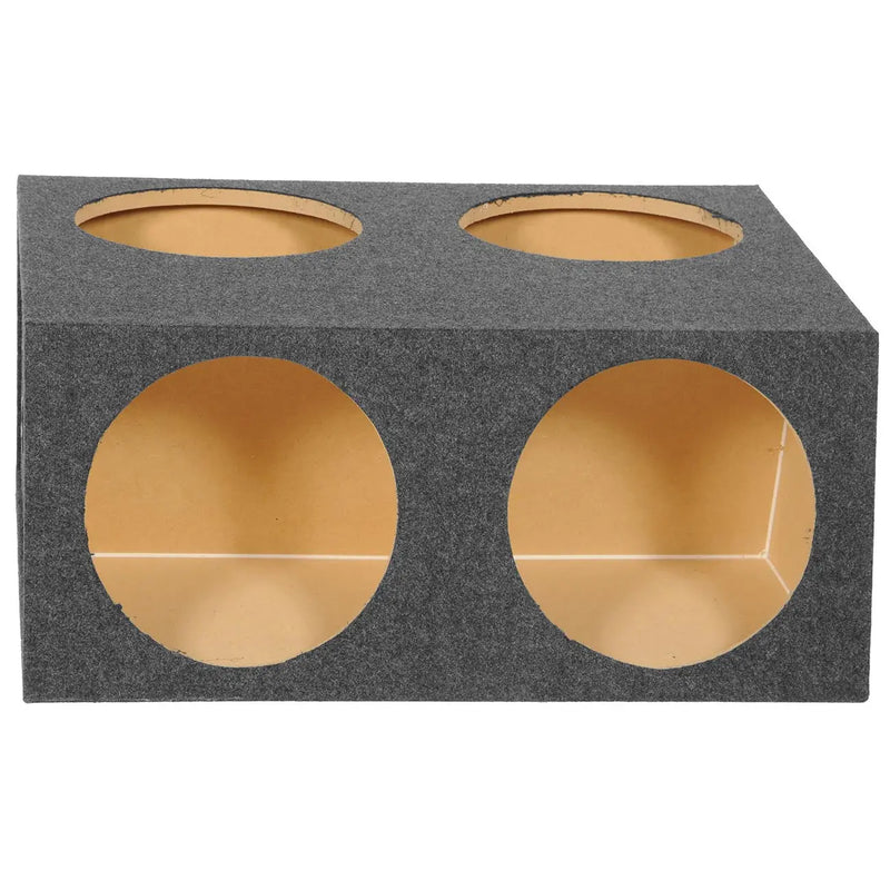 Qpower Quad 12" Sealed Empty Angled Front Woofer Enclosure Qpower