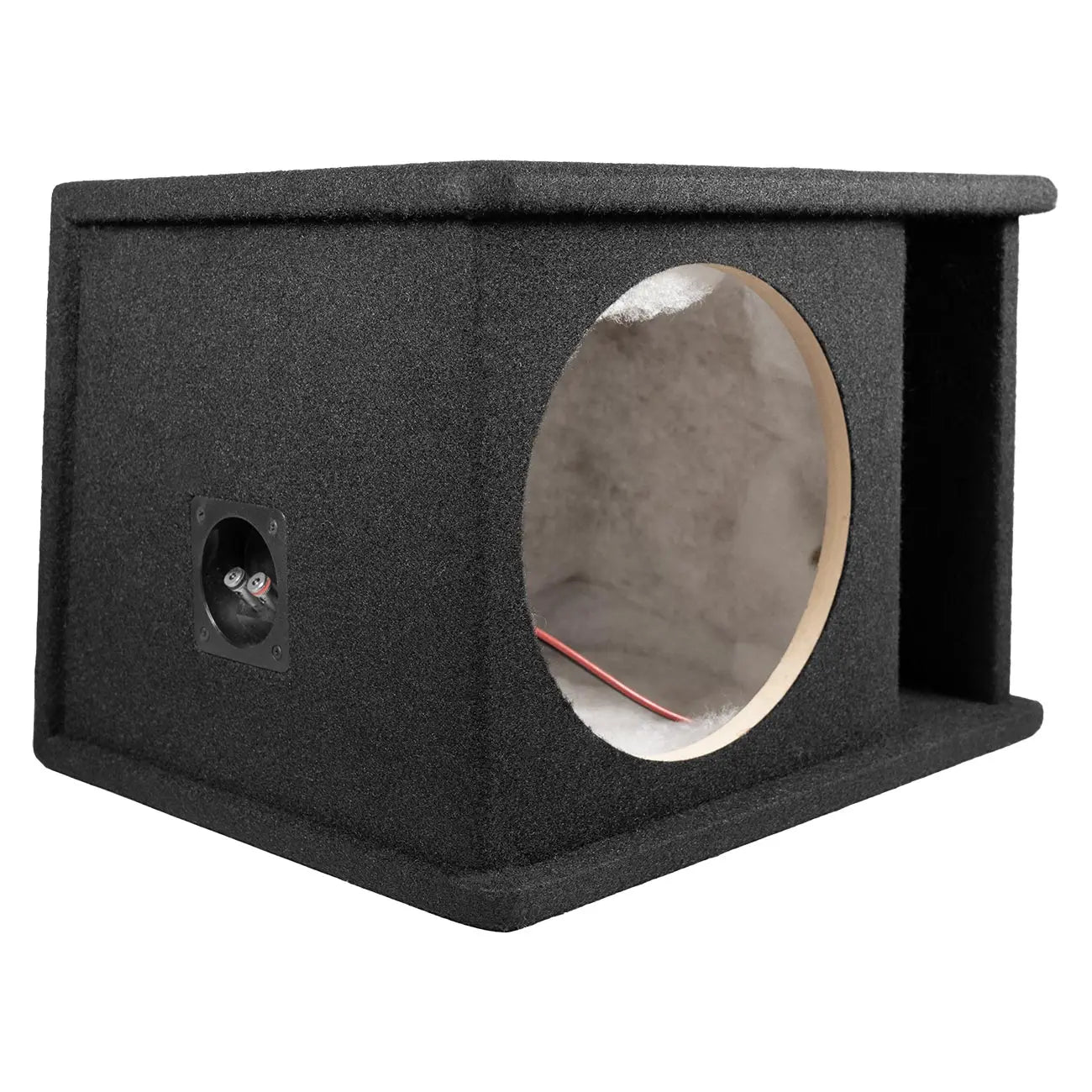 Qpower Single 10″ Curved Vent Port Empty Woofer Enclosure Qpower