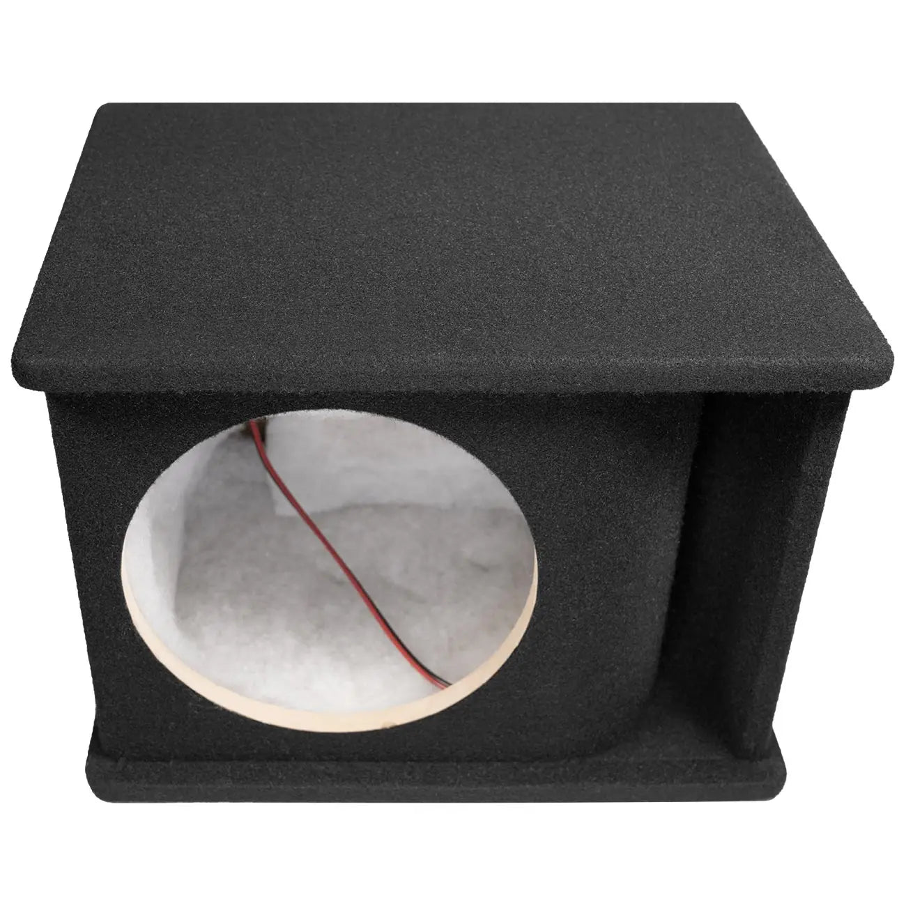 Qpower Single 10″ Curved Vent Port Empty Woofer Enclosure Qpower