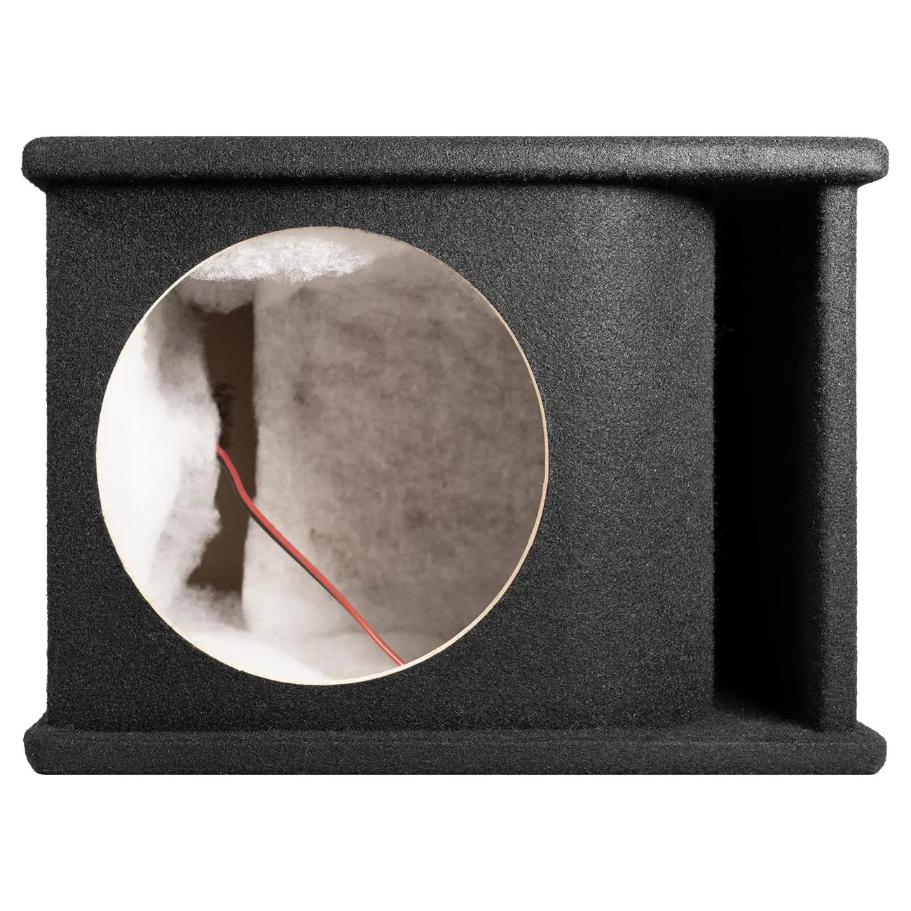 Qpower Single 10″ Curved Vent Port Empty Woofer Enclosure Qpower