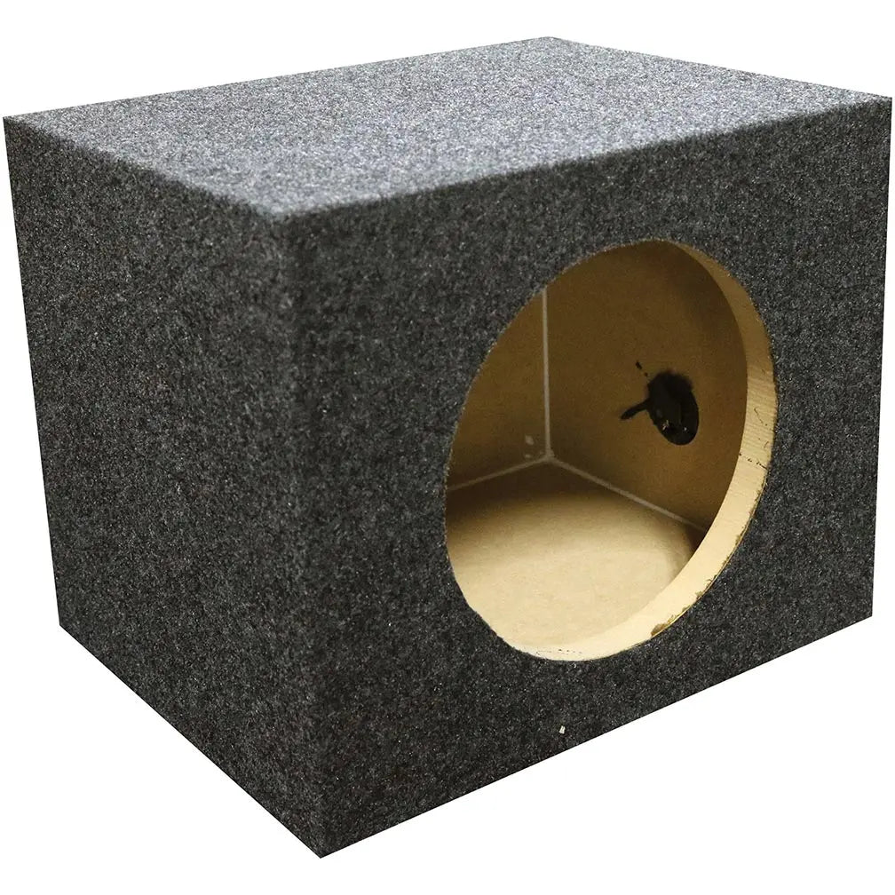 Qpower Single 10″ Heavy Duty Sealed Empty Woofer Box Qpower