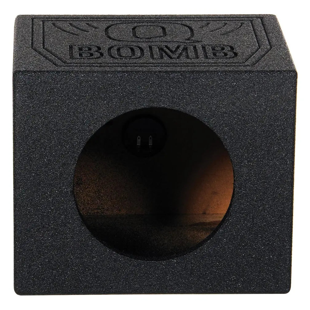 Qpower Single 10" Sealed Woofer Enclosure Withh Bed Liner Spray Qpower
