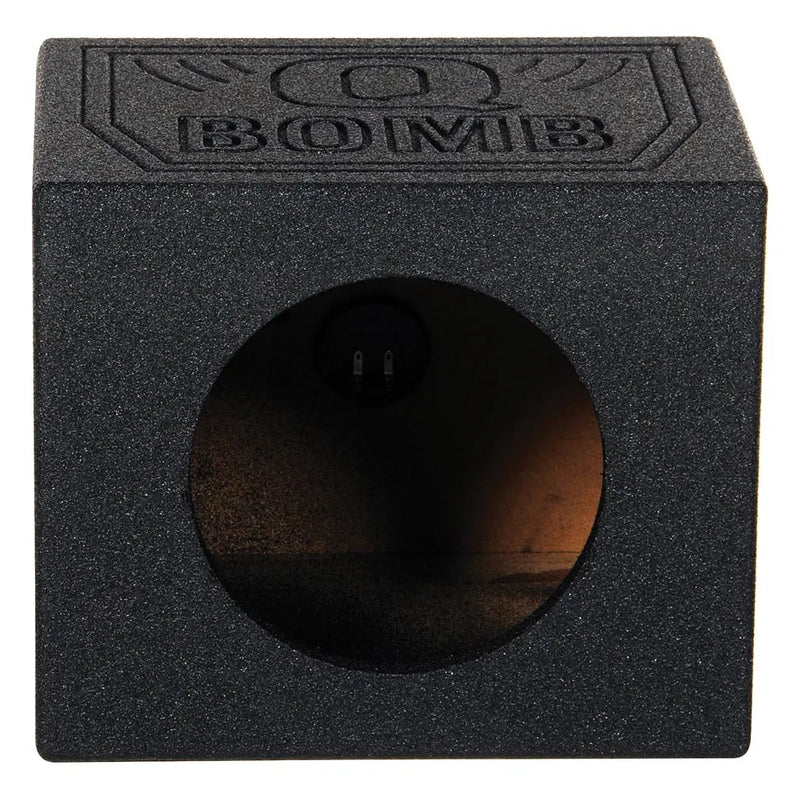 Qpower Single 10" Sealed Woofer Enclosure Withh Bed Liner Spray Qpower