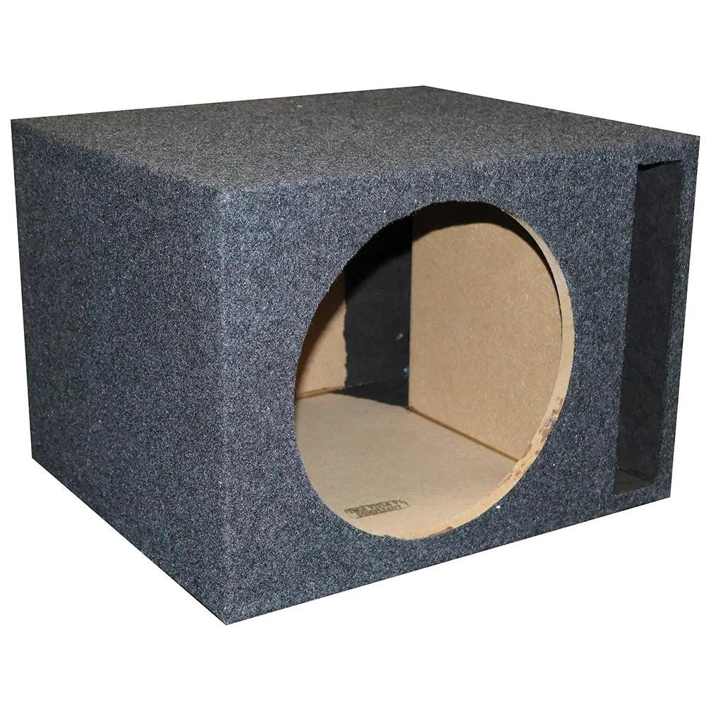 Qpower Single 10″ Slot-ported Vented Empty Woofer Enclosure Qpower
