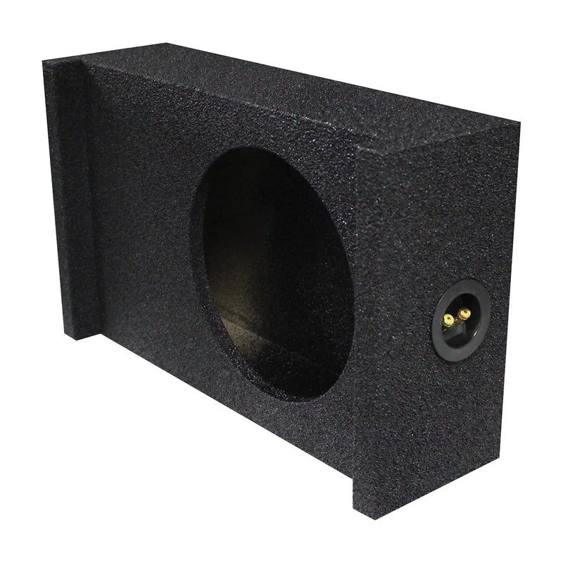 Qpower Single 10" Universal Downfire Or Behind The Seat Empty Enclosure Qpower