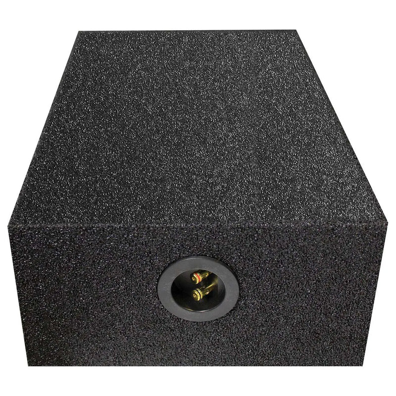 Qpower Single 10" Universal Downfire Or Behind The Seat Empty Enclosure Qpower