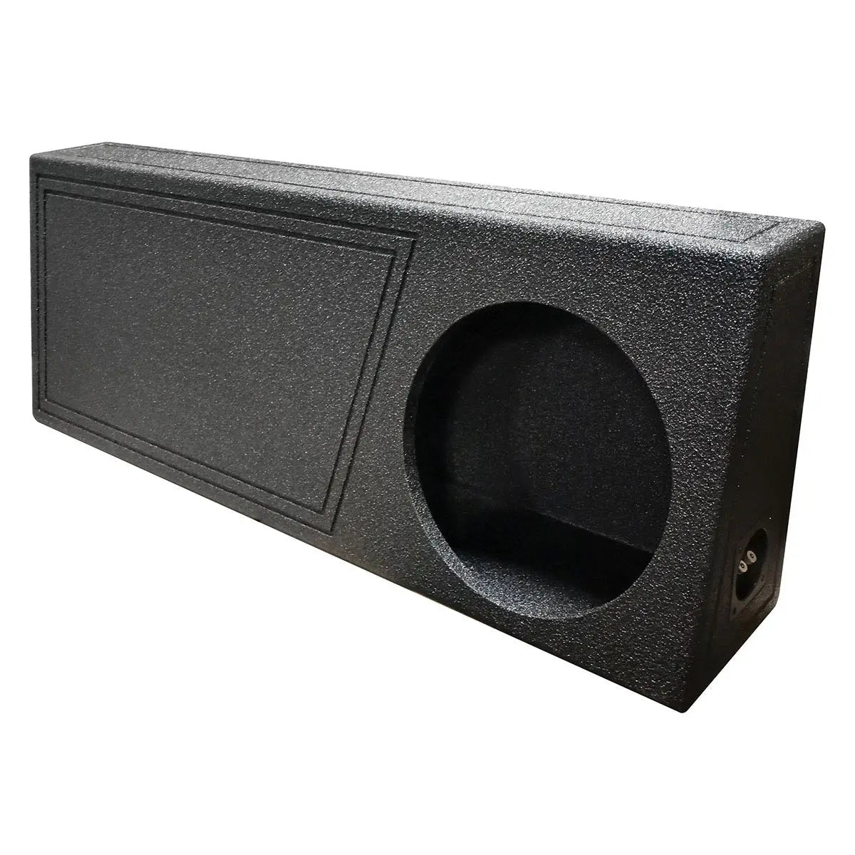 Qpower Single 12" Ported Spl Empty Woofer Box W/bedliner Spray Qpower