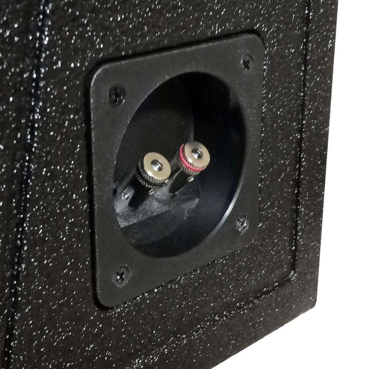 Qpower Single 12" Ported Spl Empty Woofer Box W/bedliner Spray Qpower