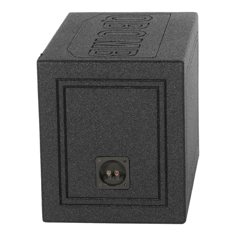 Qpower Single 12" Triangle Ported Finished W/bed Liner Qpower