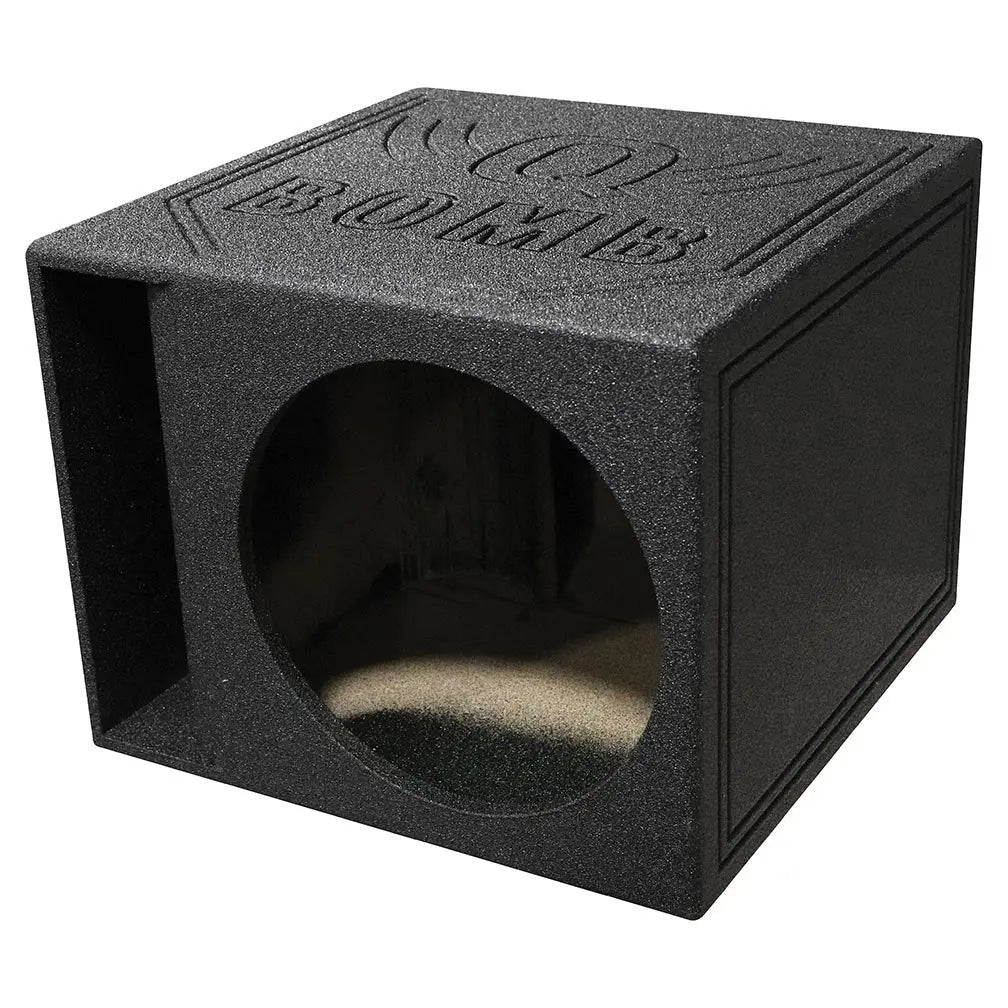Qpower Single 15" Enclosure Horn Ported Qbomb With Spray Liner Qpower