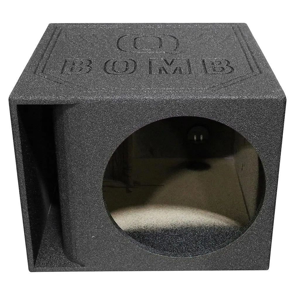 Qpower Single 15" Enclosure Horn Ported Qbomb With Spray Liner Qpower