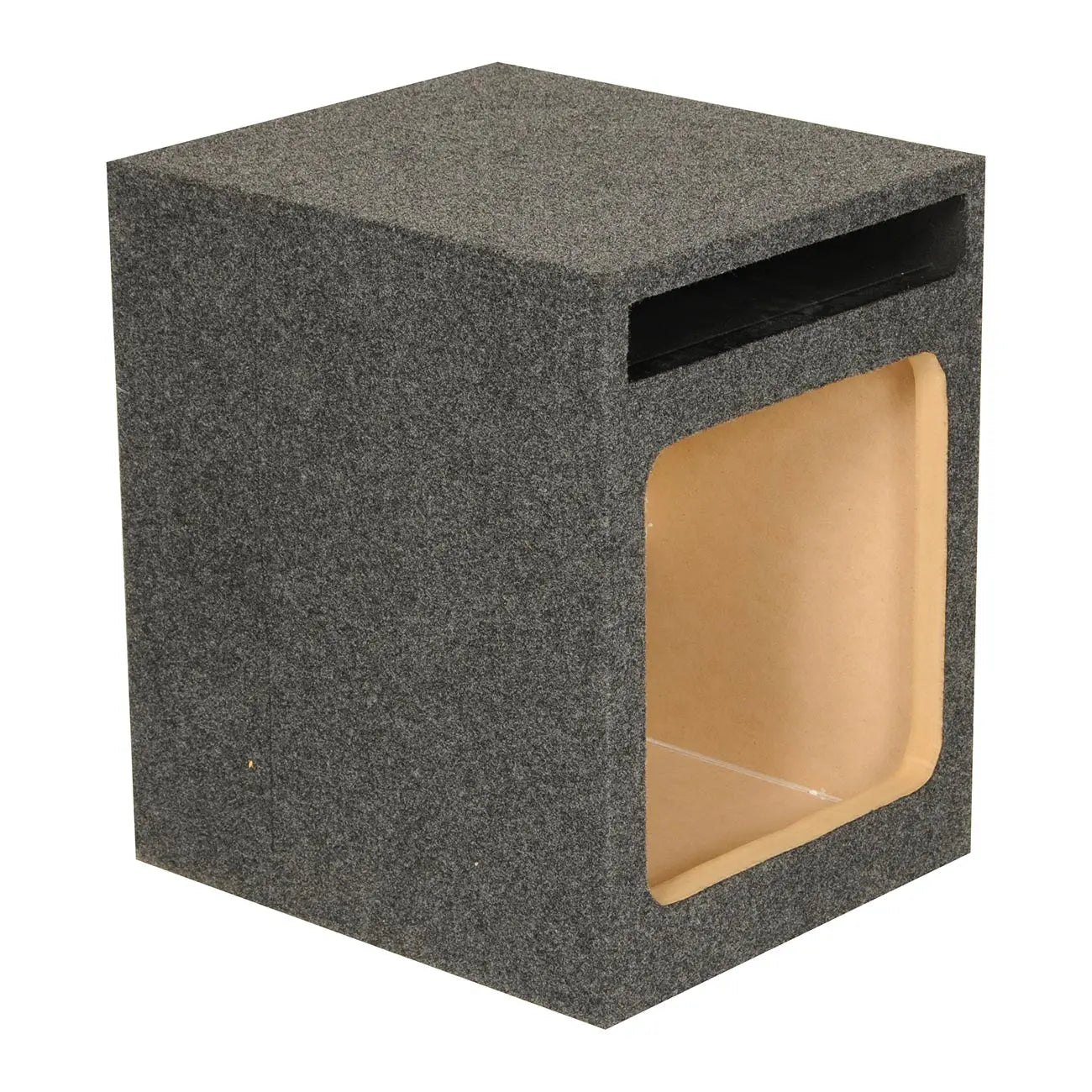 Qpower Single Square 12" Slot Ported Empty Woofer Enclosure Qpower