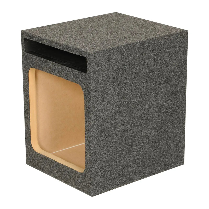 Qpower Single Square 12" Slot Ported Empty Woofer Enclosure Qpower