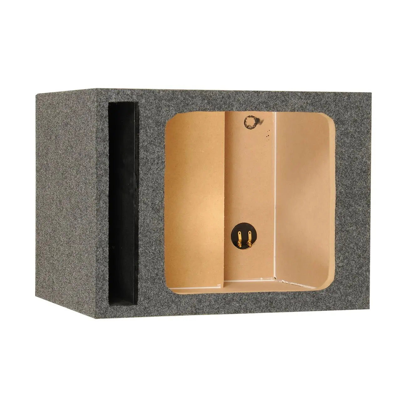 Qpower Single Square 12" Slot Ported Empty Woofer Enclosure Qpower