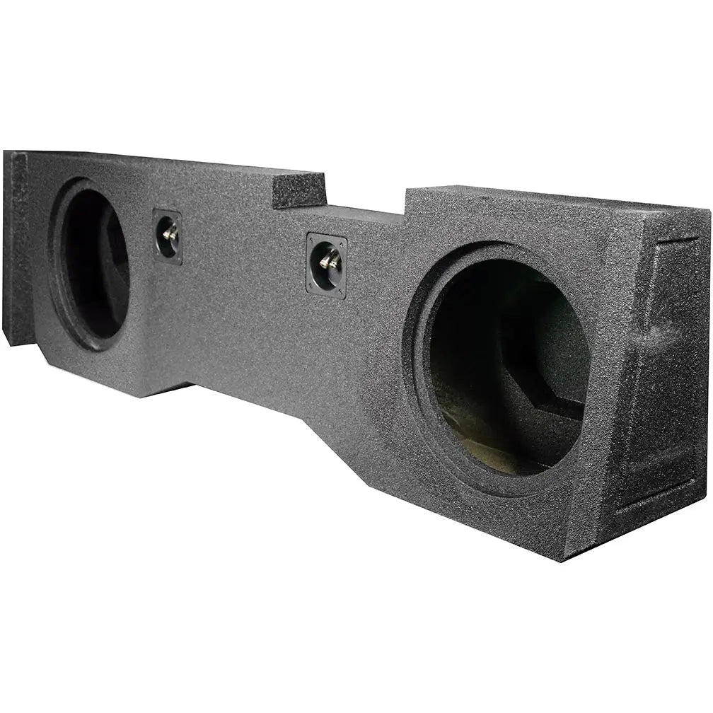 Qpower "qbomb" Chevy/gmc Crew Cab '14-'18 Dual 10" Empty Woofer Box Qpower