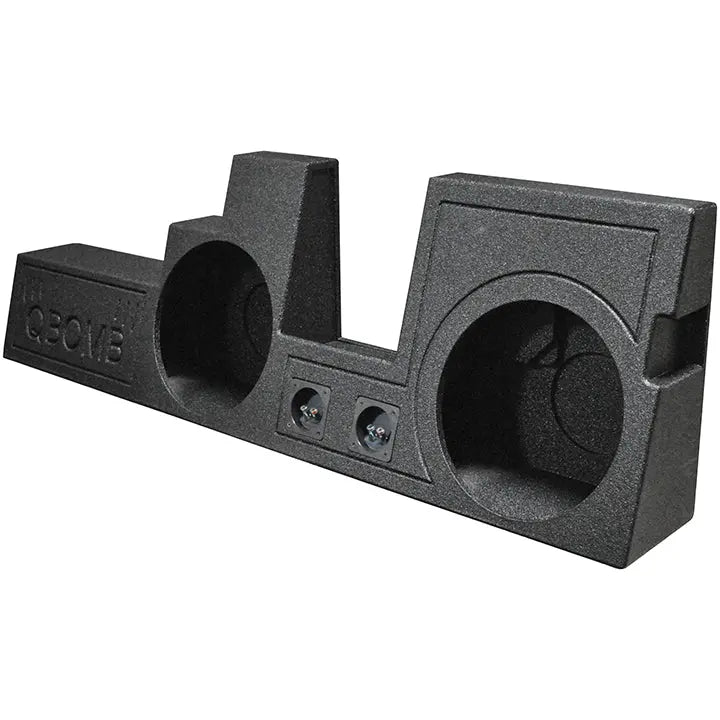 Qpower "qbomb" Ford F-series Super Duty Crew Cab '00-'16 Dual 12" Vented Empty Woofer Box Qpower