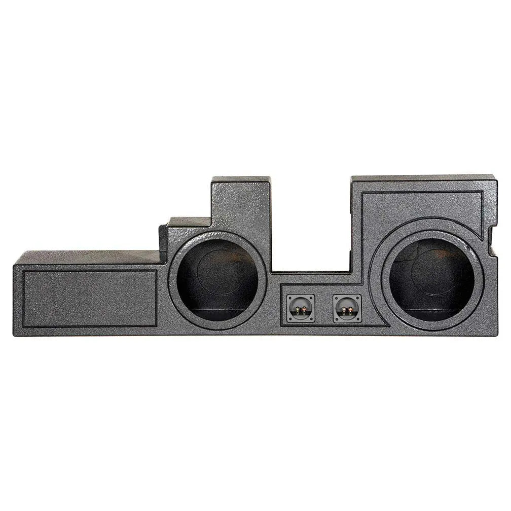 Qpower "qbomb" Ford F-series Super Duty Crew Cab '00-'16 Dual 12" Vented Empty Woofer Box Qpower