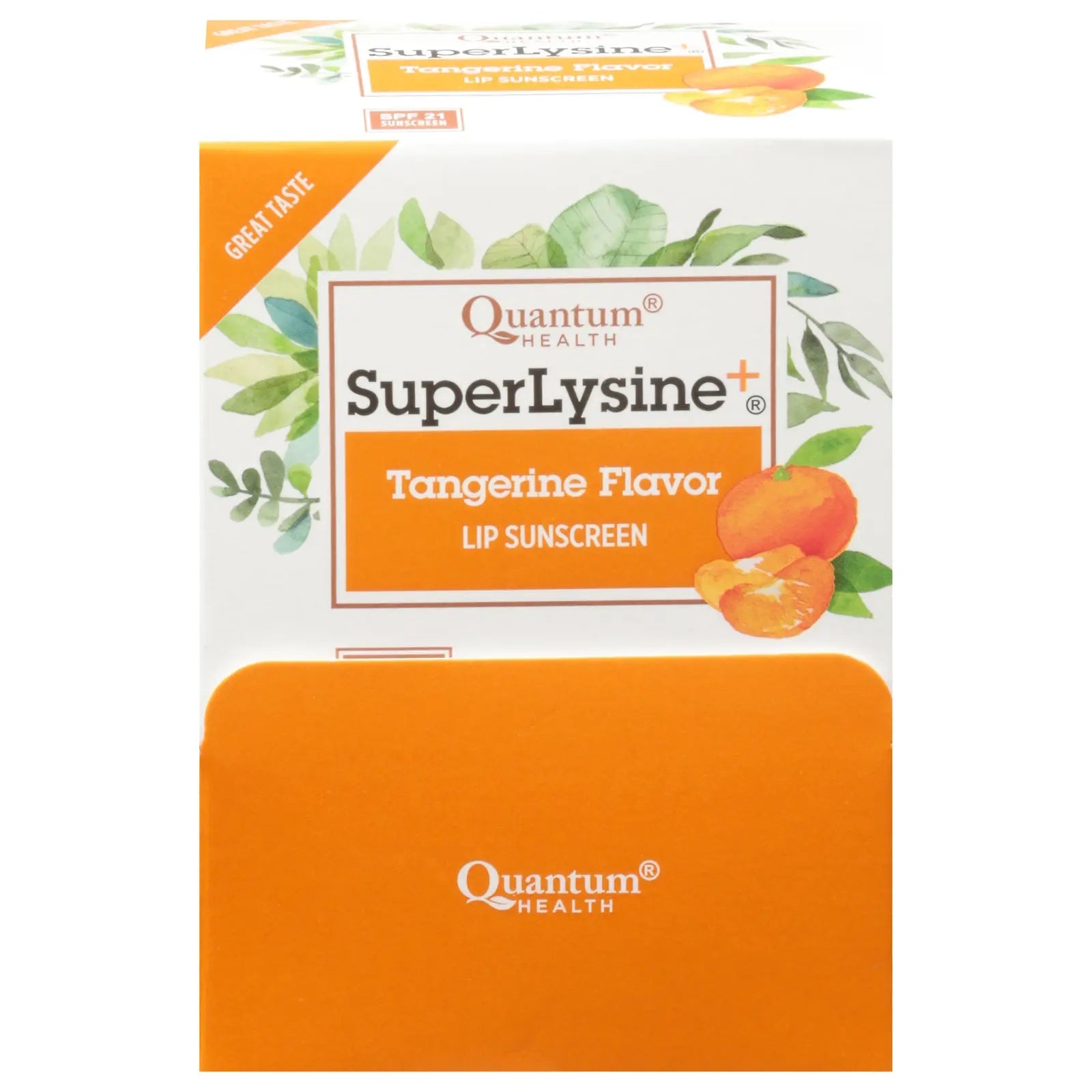 Quantum Research Lip Protectant - Super Lysine Plus Coldstick - Spf 21 - Tangerine Flavor - 1 Count - Case Of 18 Quantum Health